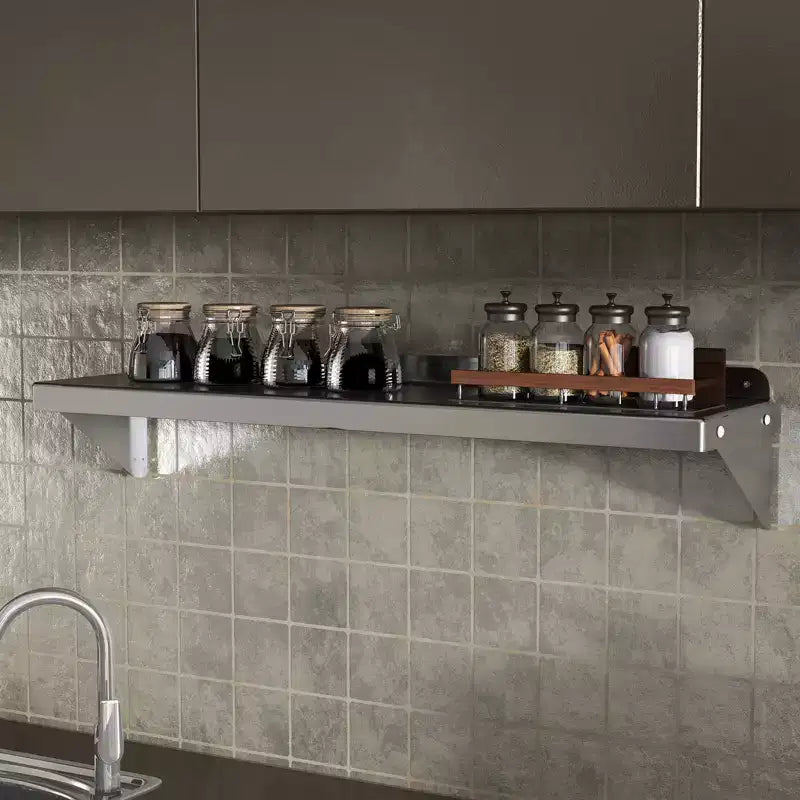 Estante de acero inoxidable, estantería comercial, estante de pared para ollas, estantes metálicos, para restaurante, cocina