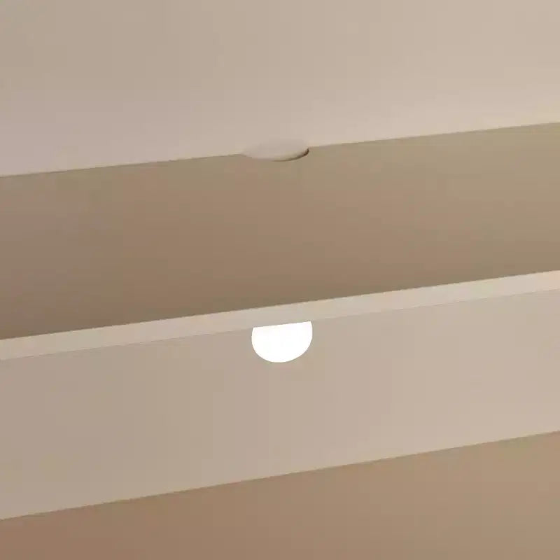 Aparador de 4 puertas con patrones convexos y 2 tiradores plateados para sala de estar, Almendra