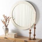 Espejo Sabi - 29.2 x 29.2 - MRR1501 - Marfil Antiguo/Hueso Sintético - Safavieh