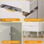 Cómodas de 3 cajones, cómodas modernas para armario, cómoda de almacenamiento de madera, organizador de cómoda para dormitorio, sala de estar, pasillo