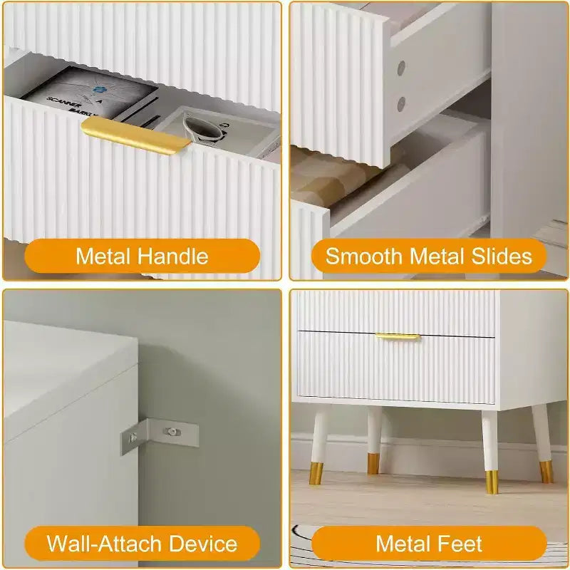 Cómodas de 3 cajones, cómodas modernas para armario, cómoda de almacenamiento de madera, organizador de cómoda para dormitorio, sala de estar, pasillo
