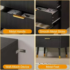 Cómodas de 3 cajones, cómodas modernas para armario, cómoda de almacenamiento de madera, organizador de cómoda para dormitorio, sala de estar, pasillo