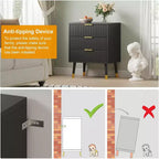 Cómodas de 3 cajones, cómodas modernas para armario, cómoda de almacenamiento de madera, organizador de cómoda para dormitorio, sala de estar, pasillo