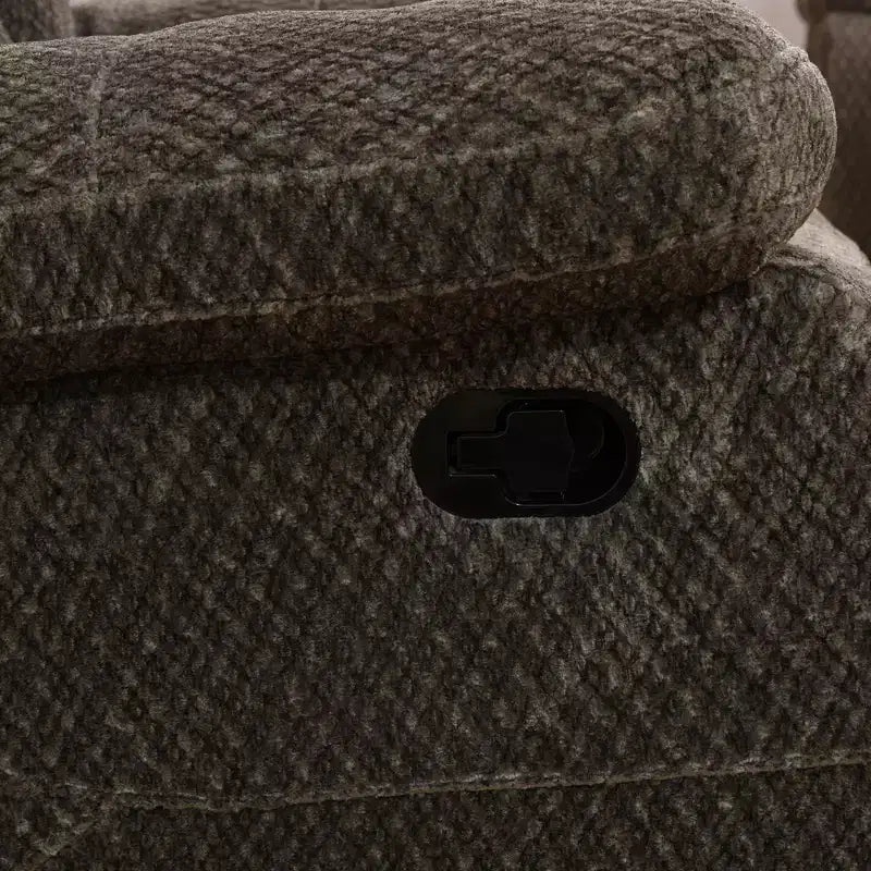 Sillón reclinable de tela antipilling – Respaldo ajustable, transpirable, para sala de estar, marrón
