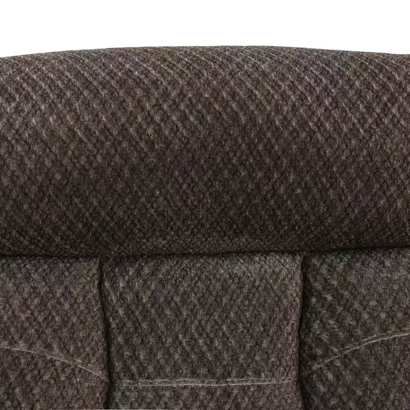 Sillón reclinable de tela antipilling – Respaldo ajustable, transpirable, para sala de estar, marrón