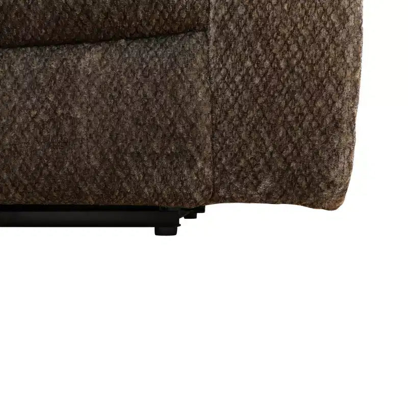 Sillón reclinable de tela antipilling – Respaldo ajustable, transpirable, para sala de estar, marrón