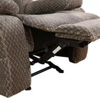 Sillón reclinable de tela antipilling – Respaldo ajustable, transpirable, para sala de estar, marrón