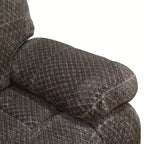 Sillón reclinable de tela antipilling – Respaldo ajustable, transpirable, para sala de estar, marrón
