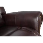 Sillón Reclinable de Cuero Transpirable – Respaldo Ajustable, Capacidad de 400 lb, Espresso