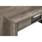 Escritorio moderno de oficina de 121.6 cm - Textura de mármol/veta de madera, 2 cajones de almacenamiento, escritorio de pie