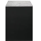 Escritorio moderno de oficina de 121.6 cm - Textura de mármol/veta de madera, 2 cajones de almacenamiento, escritorio de pie