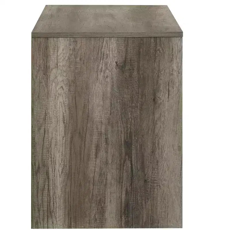 Escritorio moderno de oficina de 121.6 cm - Textura de mármol/veta de madera, 2 cajones de almacenamiento, escritorio de pie