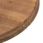 Mesa auxiliar de madera de abeto maciza y acero Marrón Pequeña Sencilla