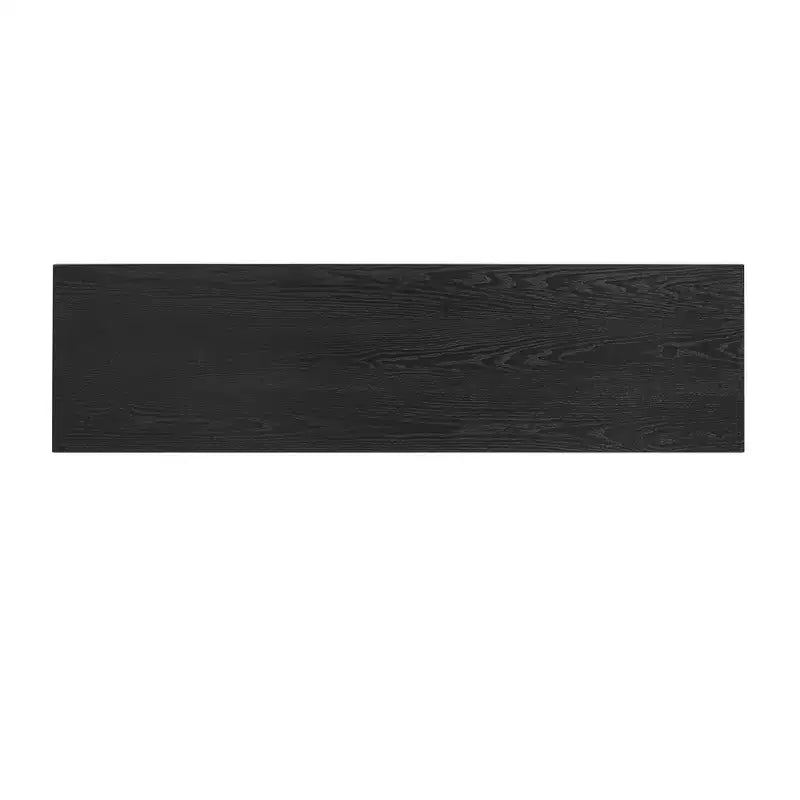 Mesa Consola Minimalista con Chapado de Fresno, Mesa de Entrada Moderna de Madera para Recibidor y Sala de Estar