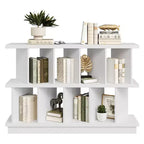 Estantería Organizadora de 8 Cubos, Librería Abierta con 10 Paneles Traseros Removibles, Estantería de Almacenamiento y Exhibición para Sala de Estar, Dormitorio o Entrada