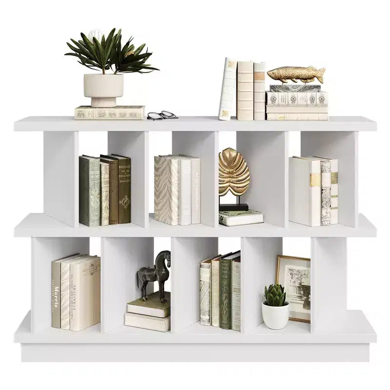 Estantería Organizadora de 8 Cubos, Librería Abierta con 10 Paneles Traseros Removibles, Estantería de Almacenamiento y Exhibición para Sala de Estar, Dormitorio o Entrada