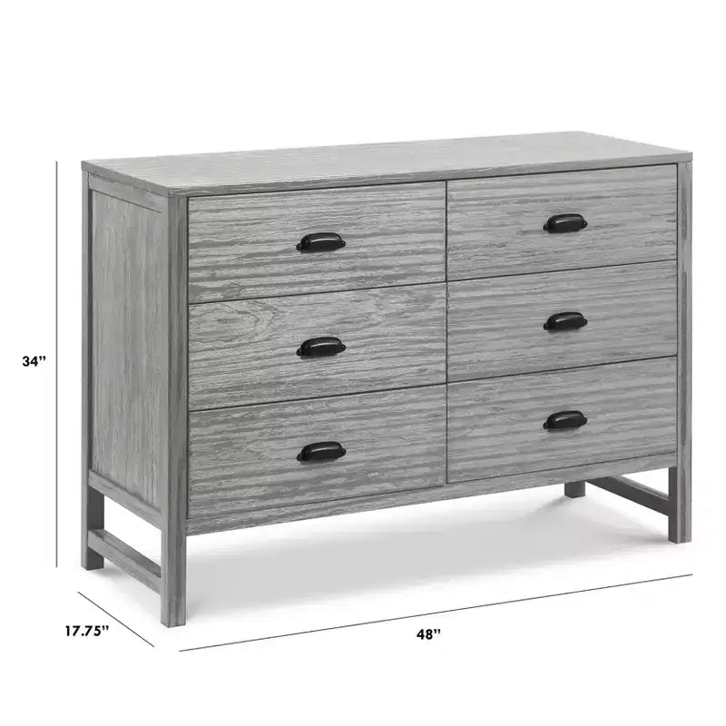 Cómoda doble de 6 cajones Fairway – Amplio almacenamiento para dormitorio