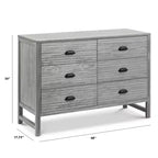 Cómoda doble de 6 cajones Fairway – Amplio almacenamiento para dormitorio