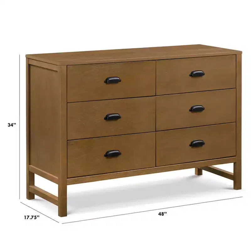 Cómoda doble de 6 cajones Fairway – Amplio almacenamiento para dormitorio