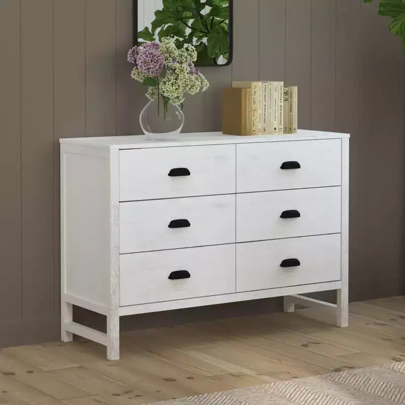 Cómoda doble de 6 cajones Fairway – Amplio almacenamiento para dormitorio