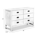Cómoda doble de 6 cajones Fairway – Amplio almacenamiento para dormitorio