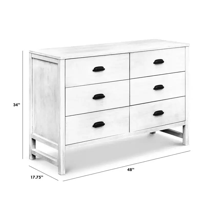 Cómoda doble de 6 cajones Fairway – Amplio almacenamiento para dormitorio