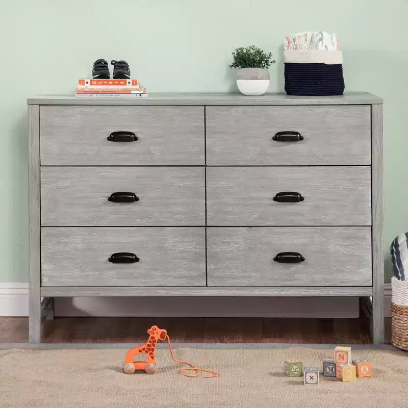 Cómoda doble de 6 cajones Fairway – Amplio almacenamiento para dormitorio