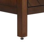 Aparador Darcy - Marrón Oscuro, Chapa de Madera, 2 Puertas, 6 Estantes Ajustables, Antivuelco