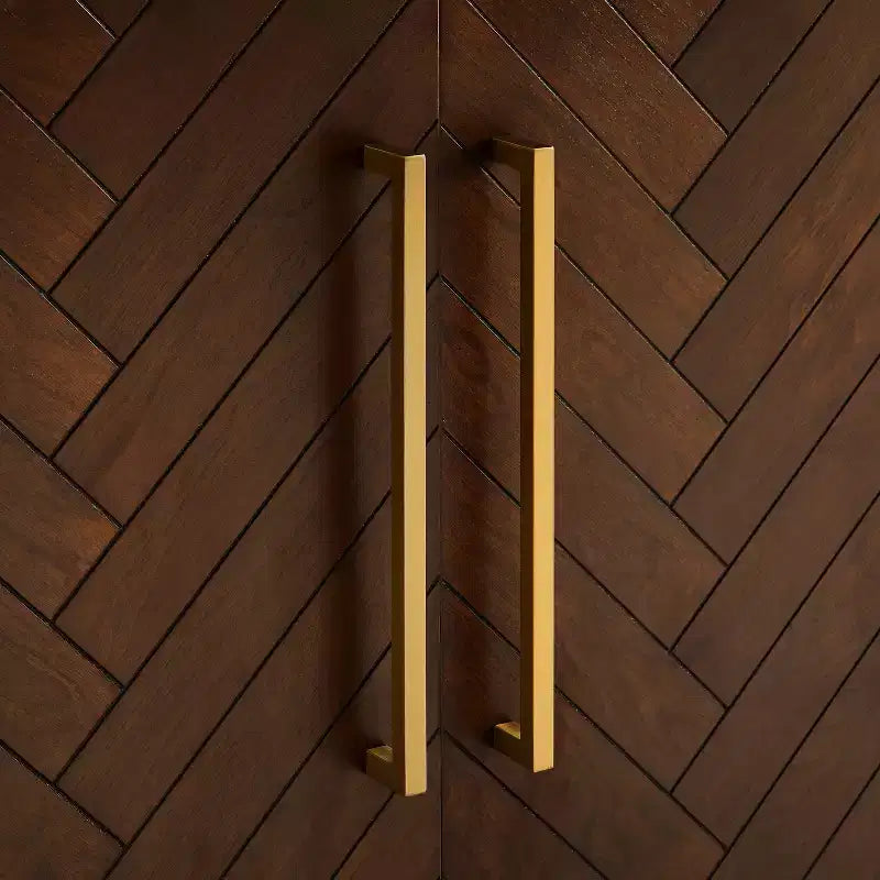 Aparador Darcy - Marrón Oscuro, Chapa de Madera, 2 Puertas, 6 Estantes Ajustables, Antivuelco