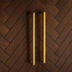 Aparador Darcy - Marrón Oscuro, Chapa de Madera, 2 Puertas, 6 Estantes Ajustables, Antivuelco