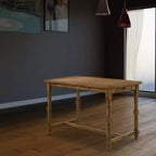 Mesa de comedor Farsiris de 55" con acabado en roble envejecido - Acme Furniture