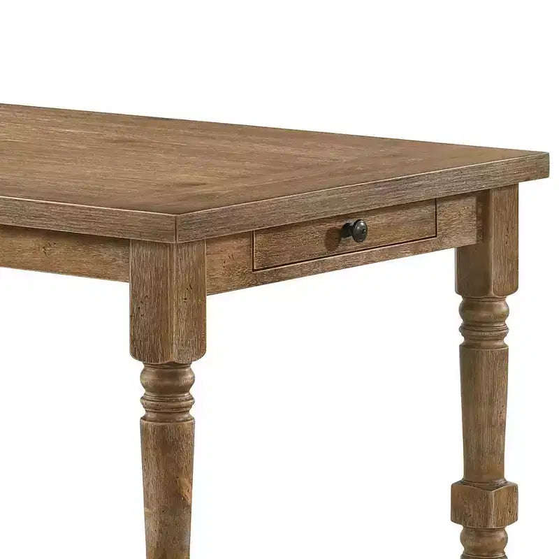 Mesa de comedor Farsiris de 55" con acabado en roble envejecido - Acme Furniture