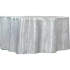 Mesa de centro Forest Grove – Aluminio plata envejecida, pedestal irregular bohemio moderno